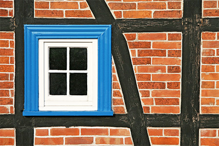 Blaues Fenster